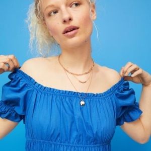 H&M Blue Cottage Core Dress